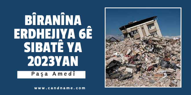 Bîranîna Erdhejiya 6ê Sibatê ya 2023yan